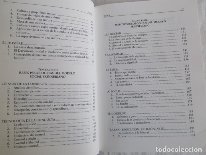 Libros de segunda mano: La utop&iacute;a Skinneriana, J.L. Prieto, 1997 - Foto 9