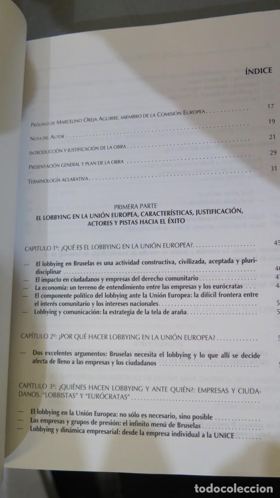 Libros de segunda mano: EL LOBBY EN LA UNION EUROPEA. ALONSO PELEGRIN - Foto 2