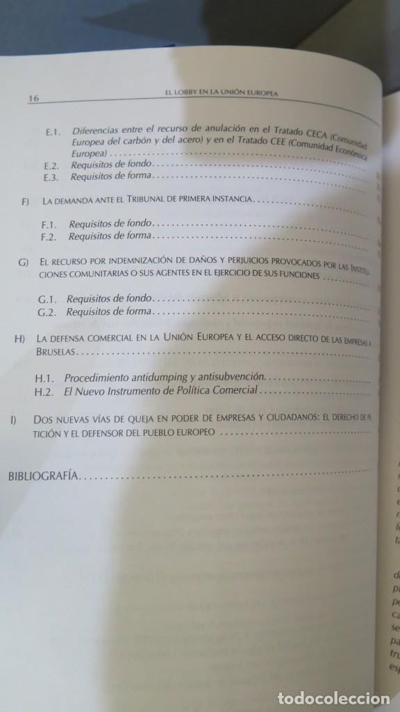 Libros de segunda mano: EL LOBBY EN LA UNION EUROPEA. ALONSO PELEGRIN - Foto 11
