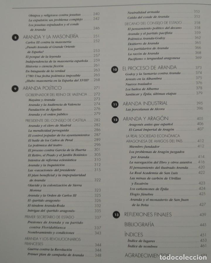 Libros de segunda mano: EL CONDE DE ARANDA -- RAFAEL OLAECHEA Y JOS&Eacute; A. FERRER BENIMELI - Foto 10
