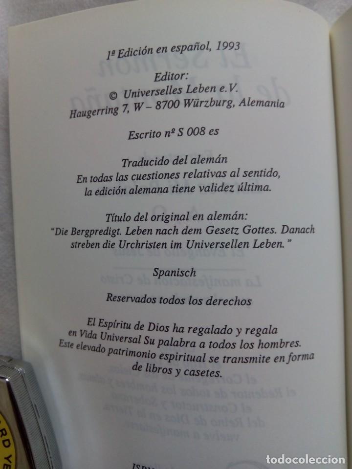 Libros de segunda mano: EL SERM&Oacute;N DE LA MONTA&Ntilde;A / VIDA UNIVERSAL - Foto 5