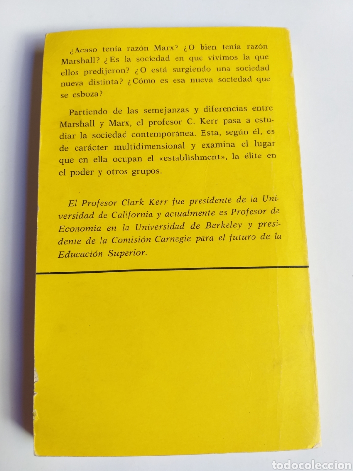 Libros de segunda mano: La sociedad multidimensional Marshall M&aacute;rx y la &eacute;poca actual .Clark Kerr - Foto 4
