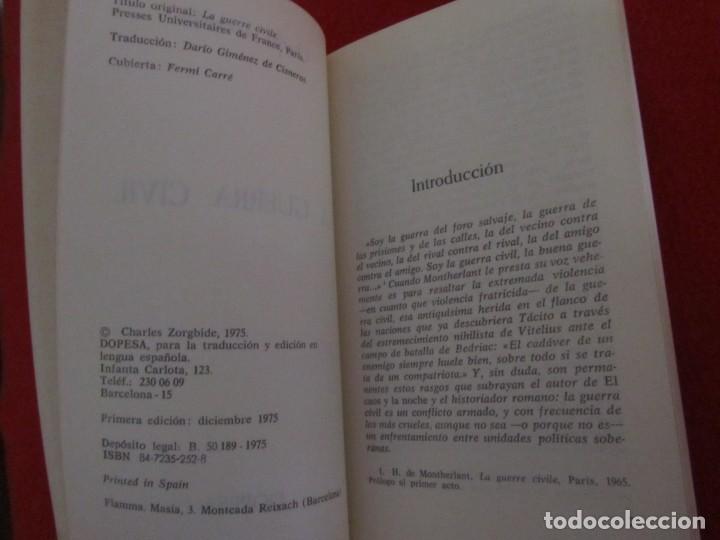 Libros de segunda mano: LA GUERRA CIVIL. CHARLES ZORGBIBE. - Foto 2