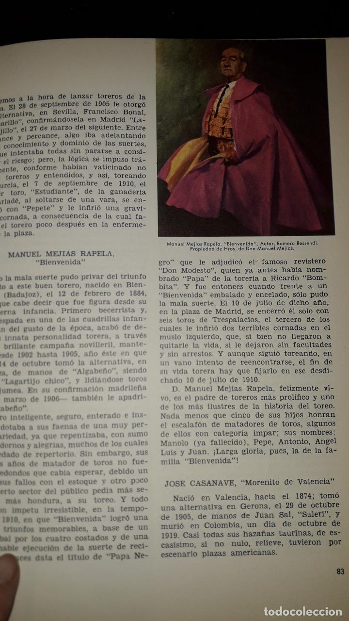 Libros de segunda mano: TOREROS 1726-1965 - Foto 5