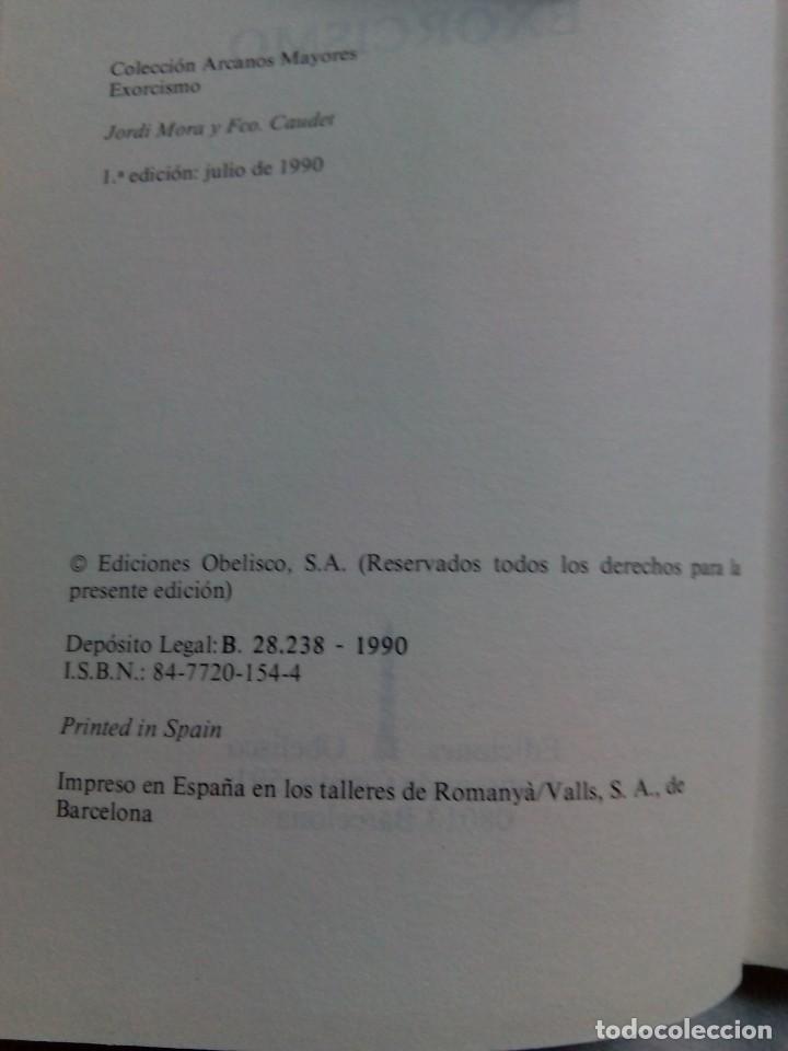 Libros de segunda mano: EXORCISMO / JORDI MORA, F. CAUDET - Foto 4