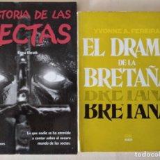 Libros de segunda mano: EL DRAMA DE LA BRETAÑA + HISTORIA SECTAS. Lote 216707461