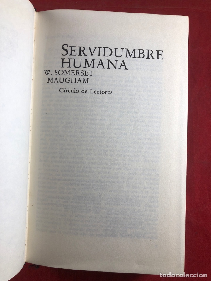 Libros de segunda mano: Servidumbre humana - Foto 2