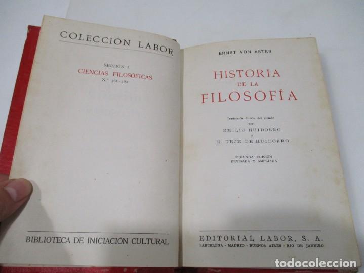 Libros de segunda mano: ERNST VON ASTER Historia de la filosof&iacute;a W5900 - Foto 2
