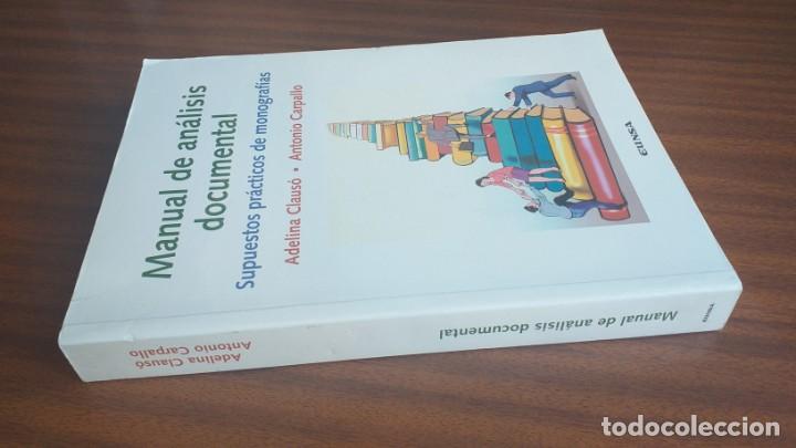 Libros de segunda mano: Manual de an&aacute;lisis documental --- Claus&oacute;, Carpallo - Foto 2