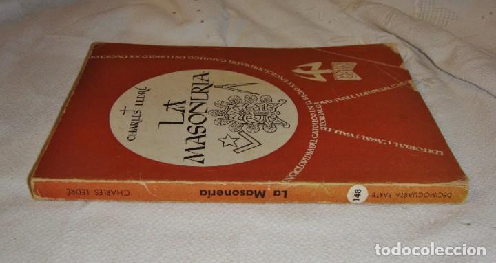 Libros de segunda mano: LA MASONERIA - CHARLES LEDR&Eacute; - 1958 - Foto 2