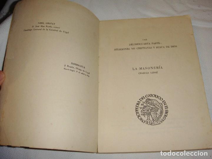 Libros de segunda mano: LA MASONERIA - CHARLES LEDR&Eacute; - 1958 - Foto 3