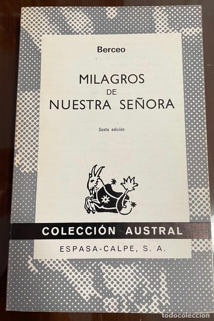 Libros de segunda mano: MILAGROS DE NUESTRA SE&Ntilde;ORA, Berceo - Foto 1