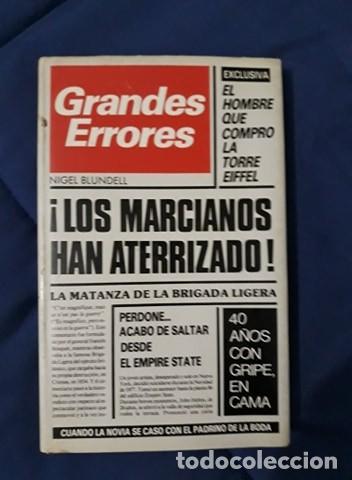 Libros de segunda mano: GRANDES ERRORES - NIGEL BLUNDELL - Foto 1