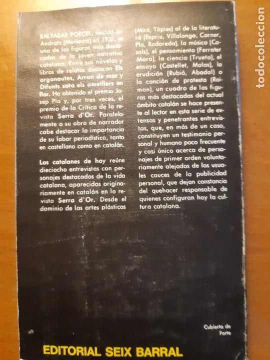 Libros de segunda mano: Libro Los catalanes de hoy -Baltasar Porcel- - Foto 2