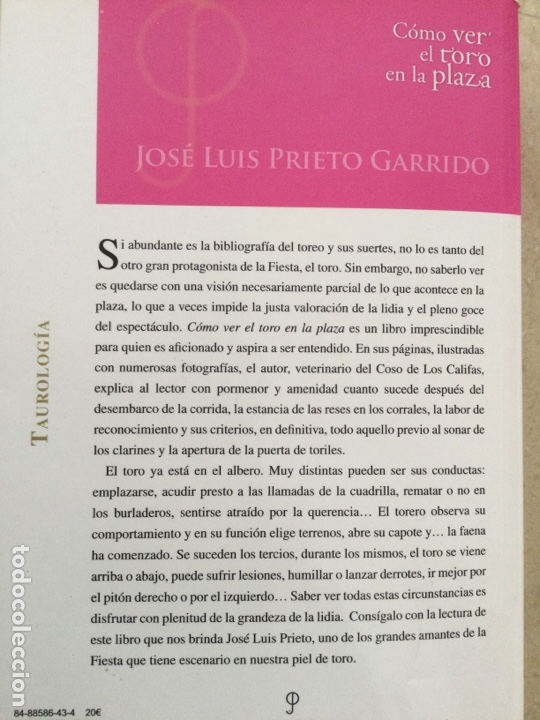 Libros de segunda mano: C&Oacute;MO VER EL TORO EN LA PLAZA. Jos&eacute; Luis Prieto Garrido - Foto 3