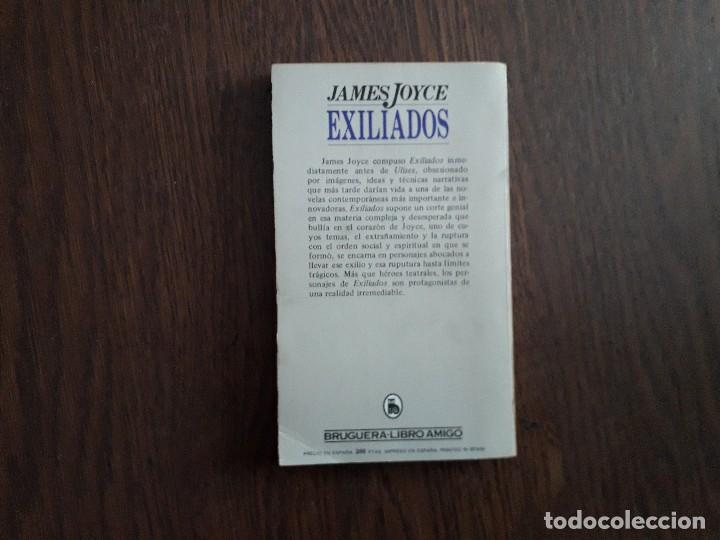 Libros de segunda mano: libro usado, Exiliados, James Joyce. Bruguera libro amigo. - Foto 2