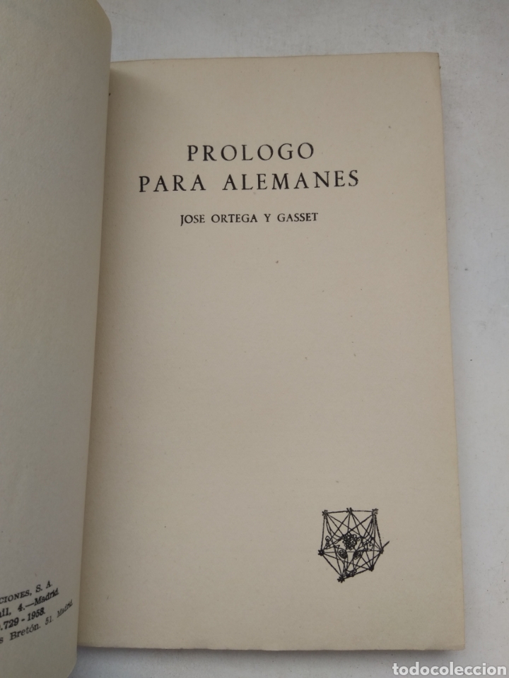 Libros de segunda mano: PR&Oacute;LOGO PARA ALEMANES/JOSE ORTEGA Y GASSET - Foto 2