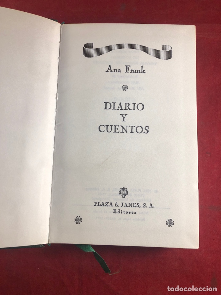 Libros de segunda mano: ANA FRANK DIARIO Y CUENTOS - Foto 1