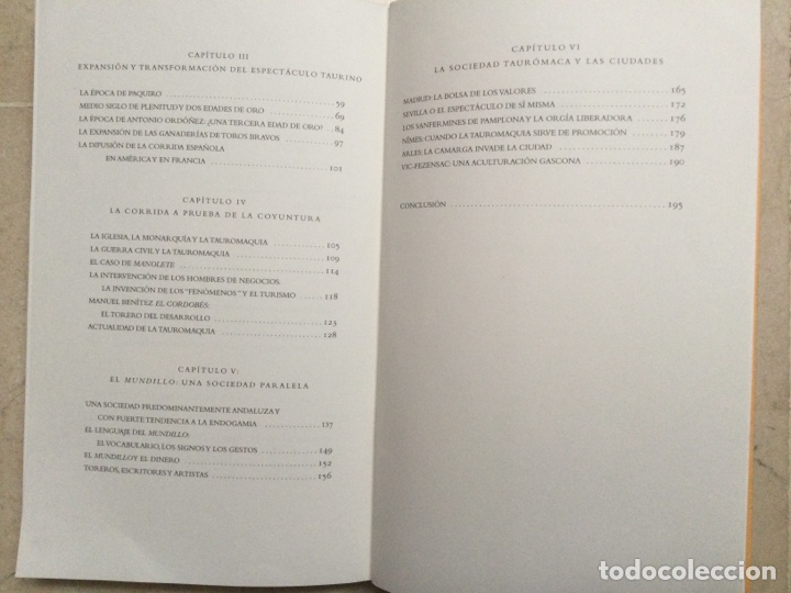 Libros de segunda mano: HISTORIA DE LA TAUROMAQUIA. Bartolom&eacute; Bennassar - Foto 4