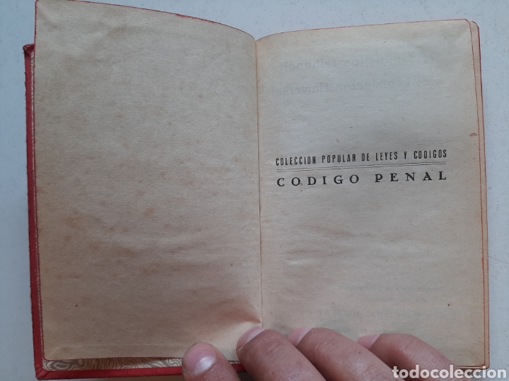 Libros de segunda mano: C&Oacute;DIGO PENAL G&Oacute;NGORA/ A&ntilde;o 1960 - Foto 3