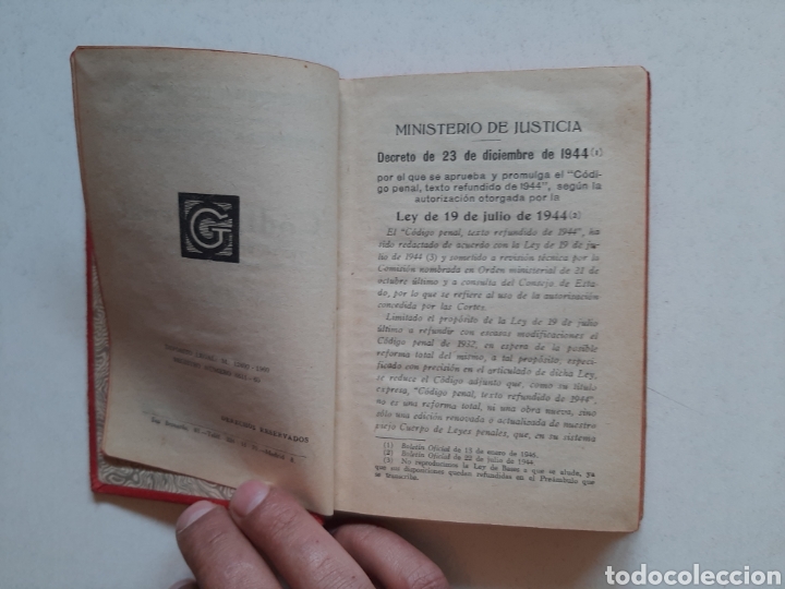 Libros de segunda mano: C&Oacute;DIGO PENAL G&Oacute;NGORA/ A&ntilde;o 1960 - Foto 4