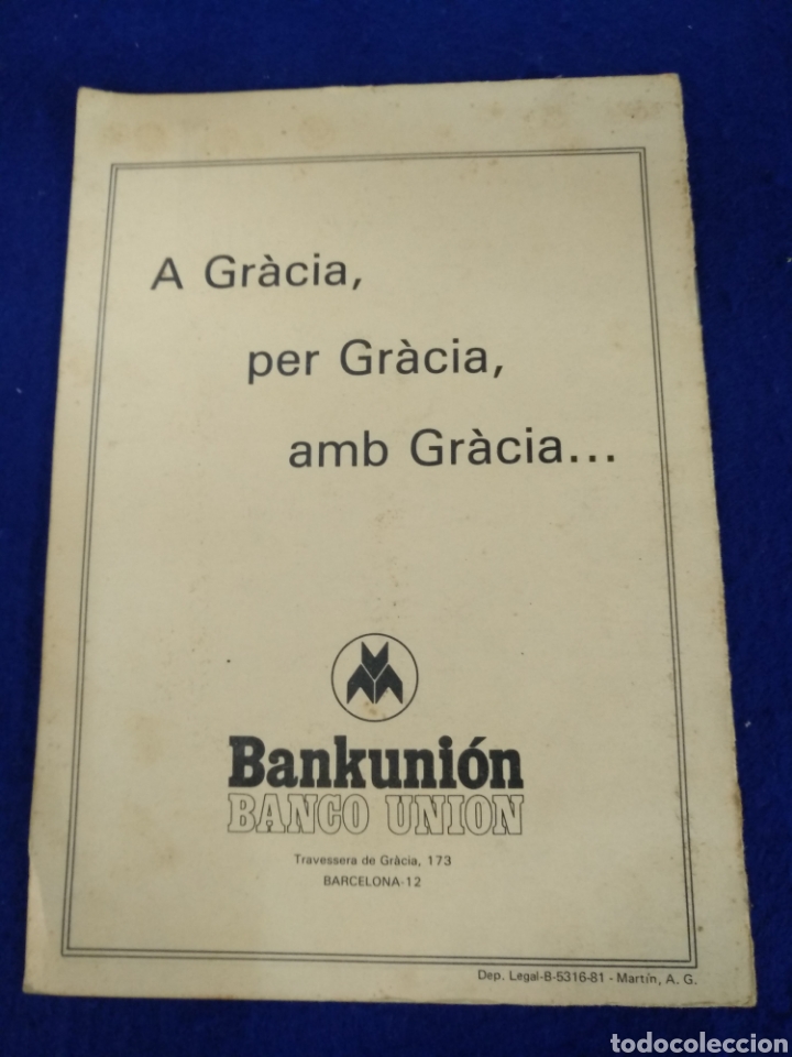 Libros de segunda mano: Colla Santa Medi, La uni&oacute; gracienca 1901-1981. Programa - Foto 3