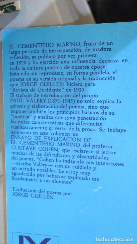 Libros de segunda mano: EL CEMENTERIO MARINO. VALERY - Foto 2