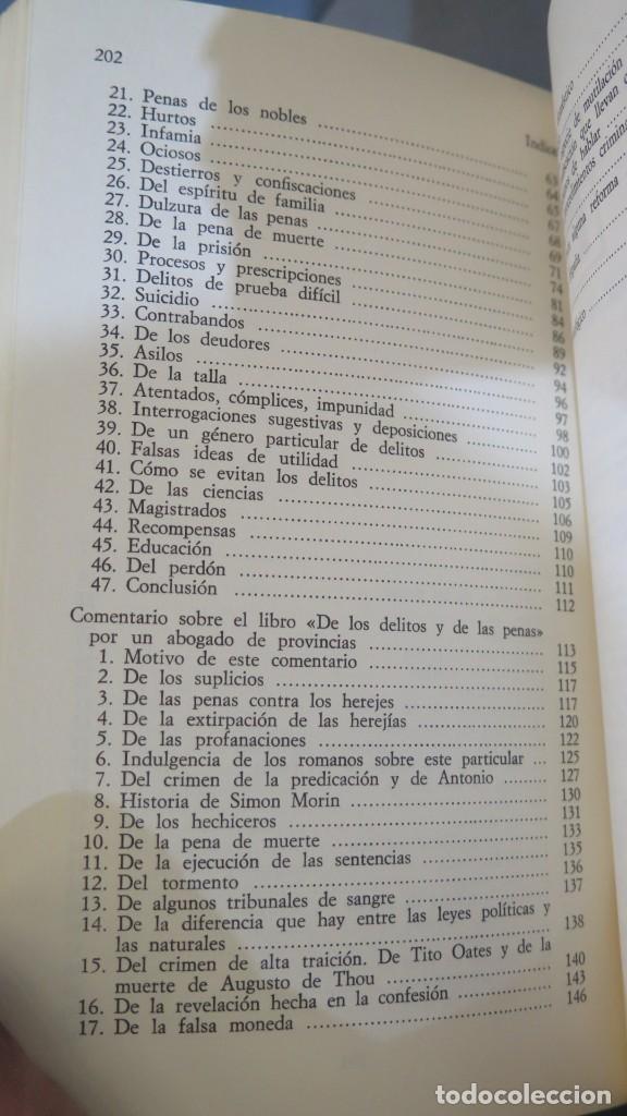 Libros de segunda mano: DE LOS DELITOS Y DE LAS PENAS. CESARE BECCARIA - Foto 3
