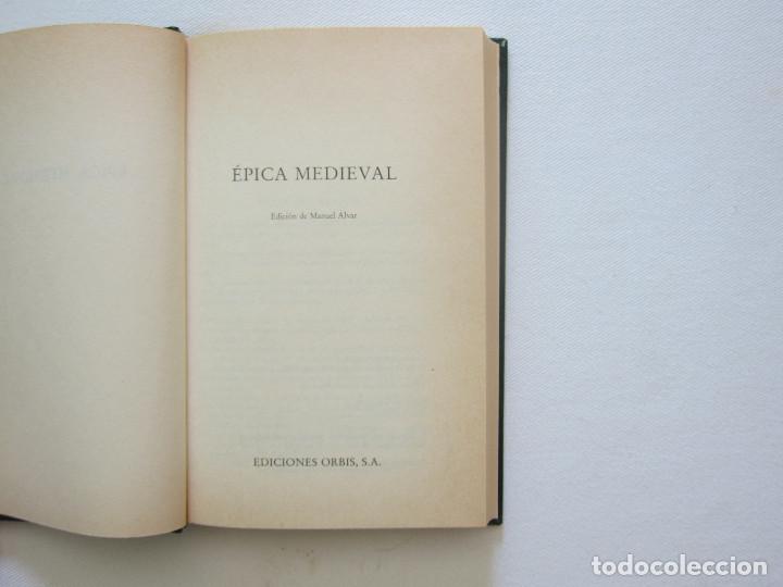 Libros de segunda mano: &Eacute;PICA MEDIEVAL (EDICI&Oacute;N DE MANUEL ALVAR) - Foto 2