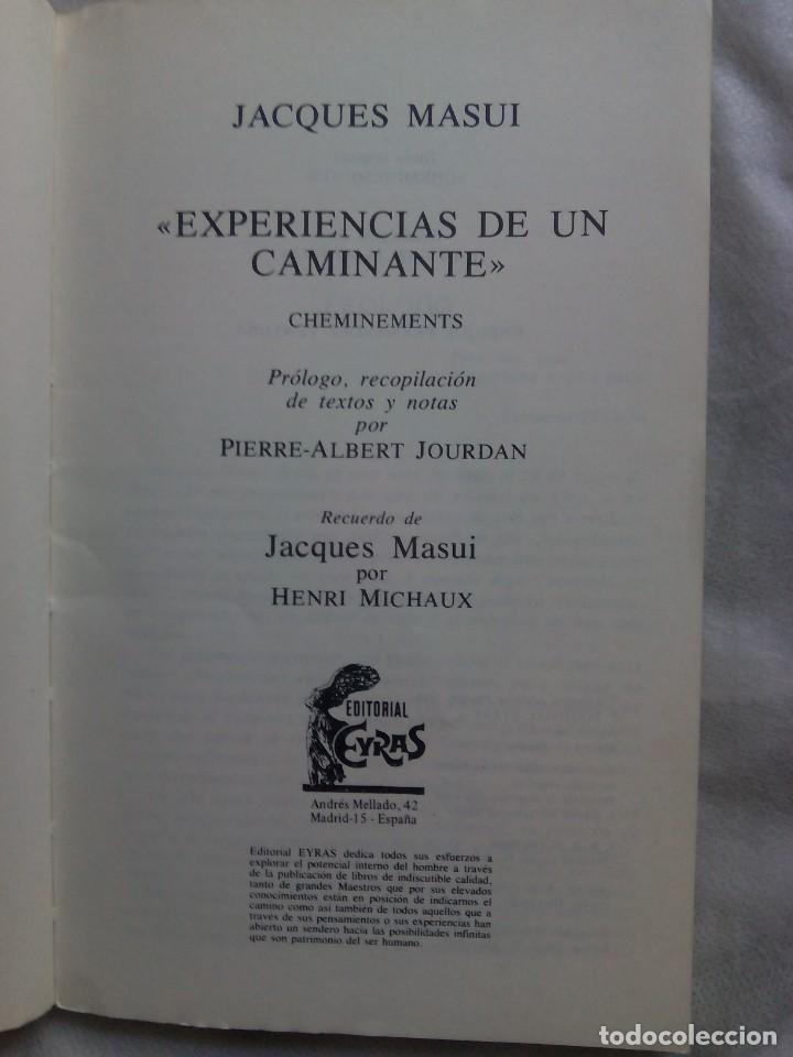 Libros de segunda mano: EXPERIENCIAS DE UN CAMINANTE / JACQUES MASUI - Foto 4