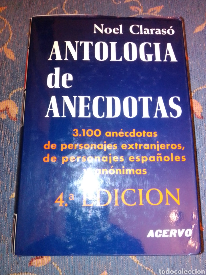 Libros de segunda mano: Antolog&iacute;a de an&eacute;cdotas Noel claraso - Foto 1