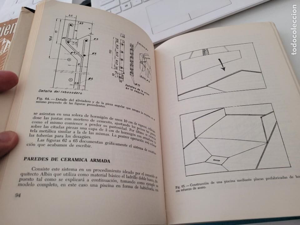 Libros de segunda mano: Piscinas, proyectos de construcci&oacute;n - Juan de Cusa - Monograf&iacute;as CEAC - Foto 3