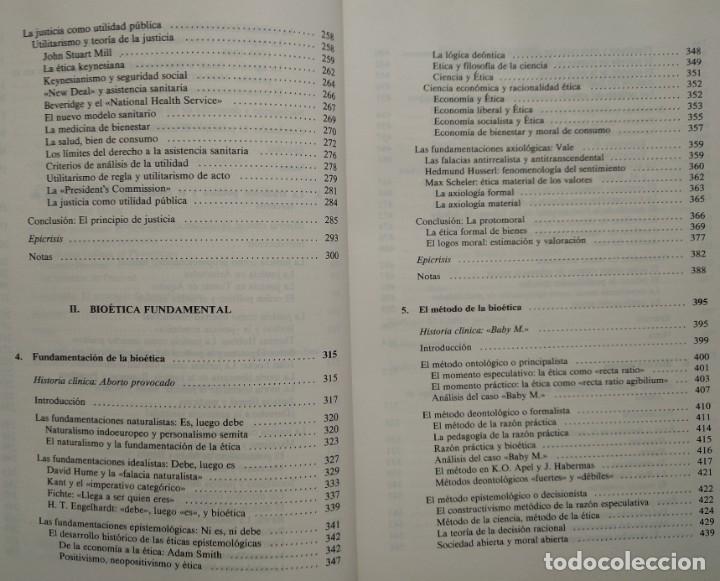 Libros de segunda mano: FUNDAMENTOS DE BIO&Eacute;TICA -- DIEGO GRACIA - Foto 5