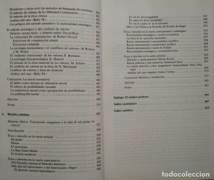 Libros de segunda mano: FUNDAMENTOS DE BIO&Eacute;TICA -- DIEGO GRACIA - Foto 6