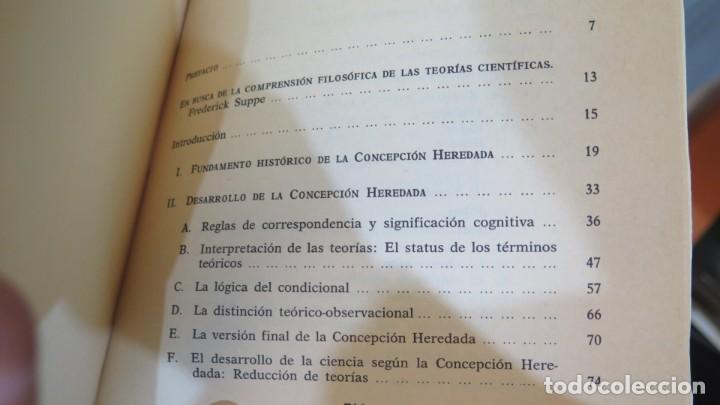 Libros de segunda mano: LA ESTRUCTURA DE LAS TEOR&Iacute;AS CIENT&Iacute;FICAS. SUPPE - Foto 2
