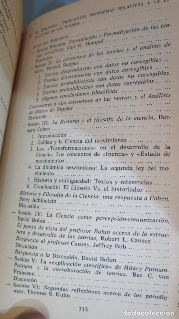 Libros de segunda mano: LA ESTRUCTURA DE LAS TEOR&Iacute;AS CIENT&Iacute;FICAS. SUPPE - Foto 4