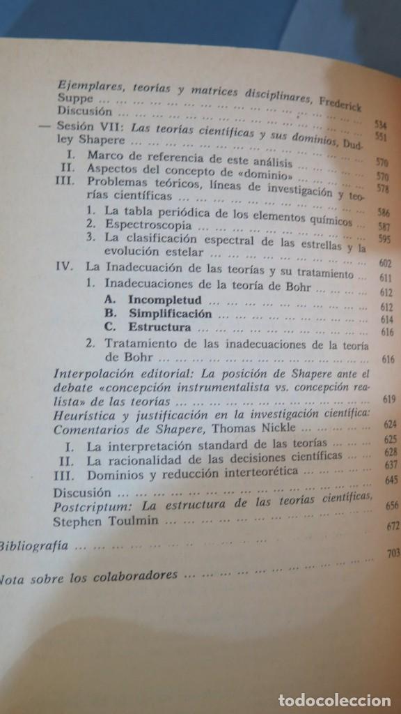 Libros de segunda mano: LA ESTRUCTURA DE LAS TEOR&Iacute;AS CIENT&Iacute;FICAS. SUPPE - Foto 5