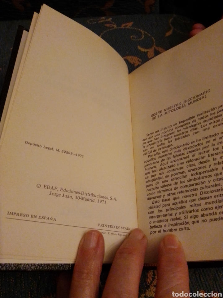 Libros de segunda mano: Diccionario de la mitolog&iacute;a mundial EDAF - Foto 5