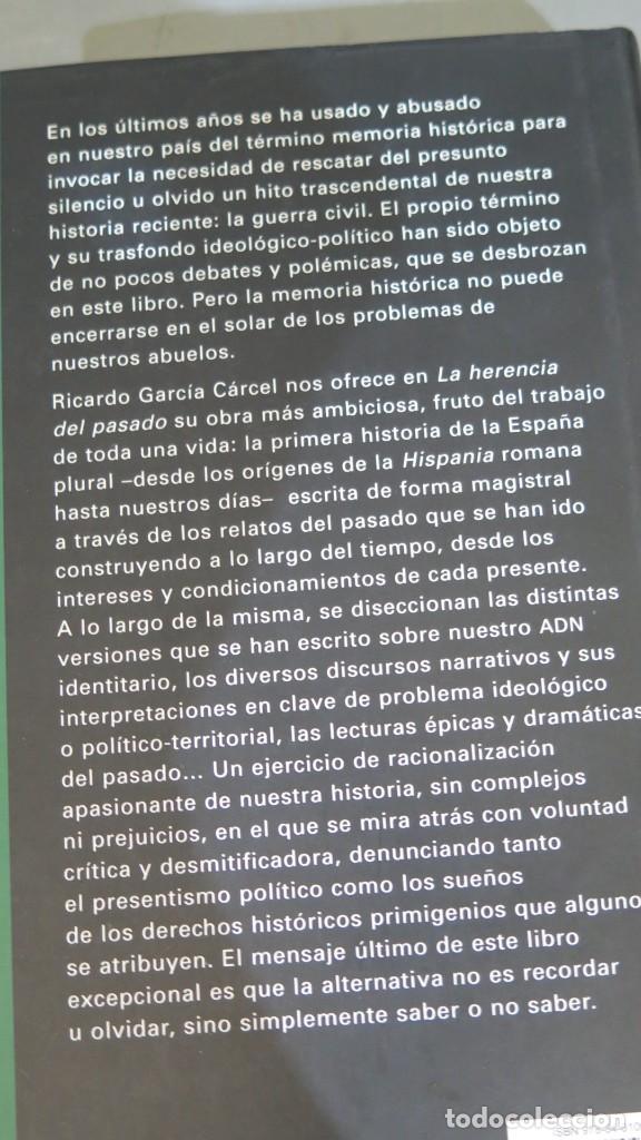 Libros de segunda mano: LA HERENCIA DEL PASADO. RICARDO GARCIA CARCEL - Foto 2
