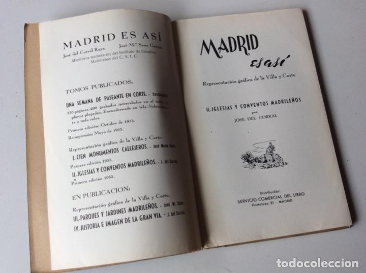 Libros de segunda mano: Iglesias y conventos de Madrid. Jose del Corral. Libro - Foto 4