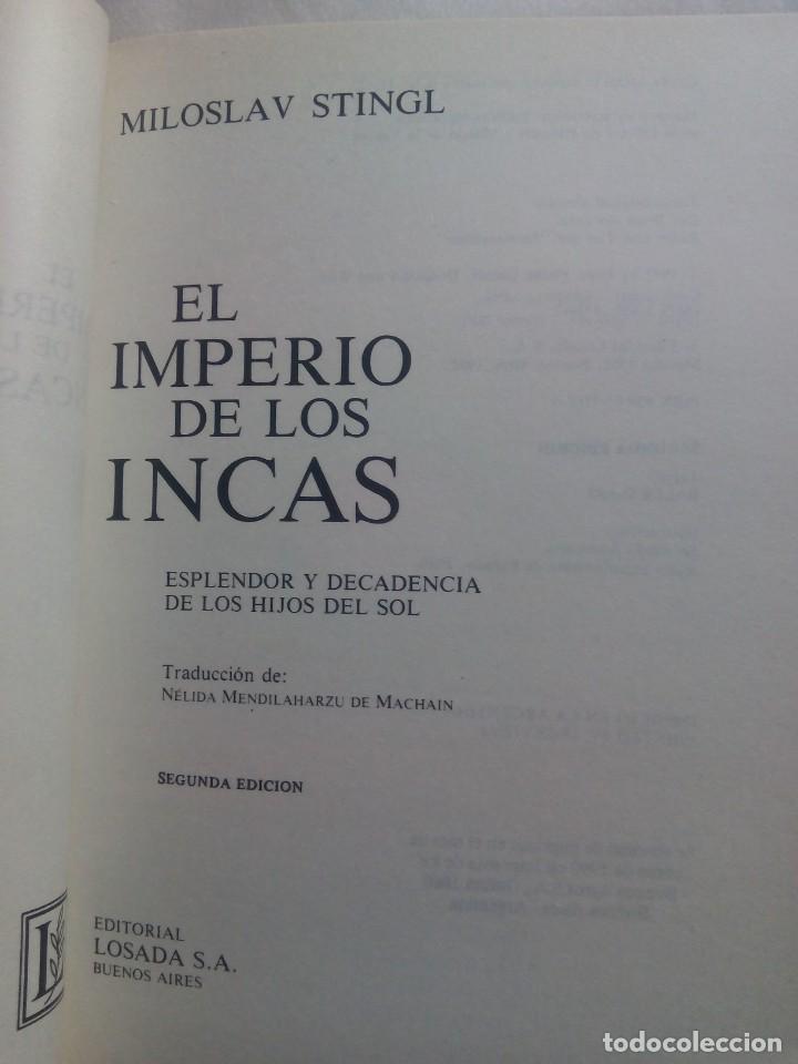 Libros de segunda mano: EL IMPERIO DE LOS INCAS / MIROSLAV STINGL - Foto 4
