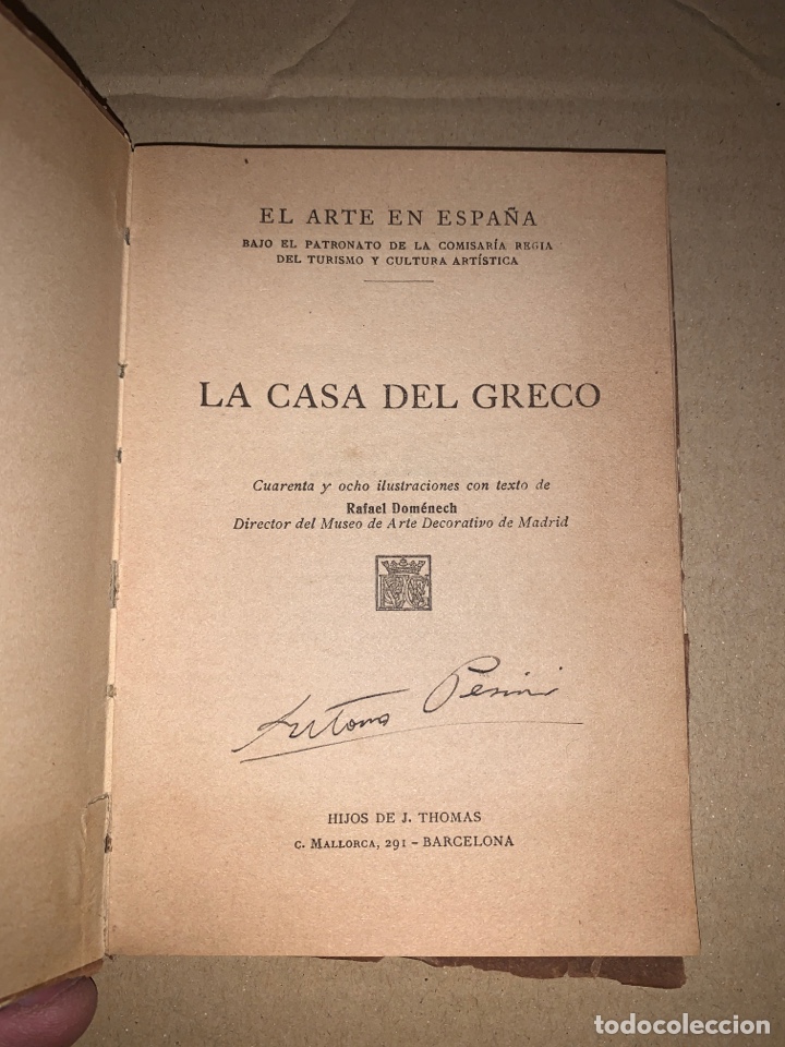 Libros de segunda mano: El arte en Espa&ntilde;a / Edici&oacute;n Thomas / La casa del Greco - Foto 3