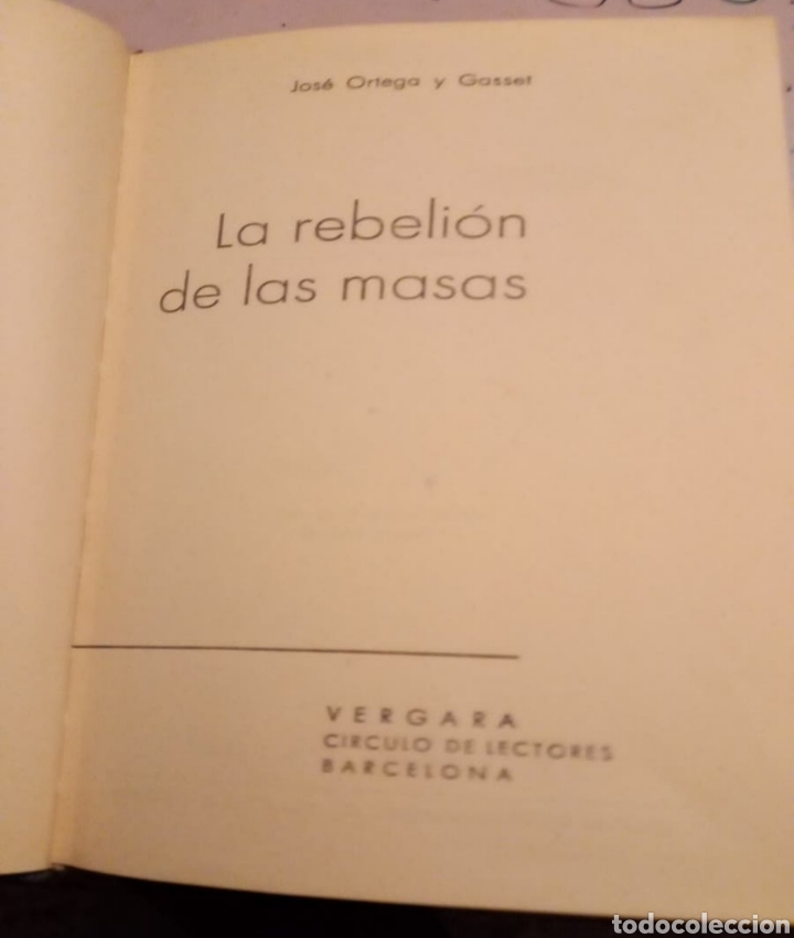 Libros de segunda mano: Romance de lobos y la rebeli&oacute;n de las masas. - Foto 4