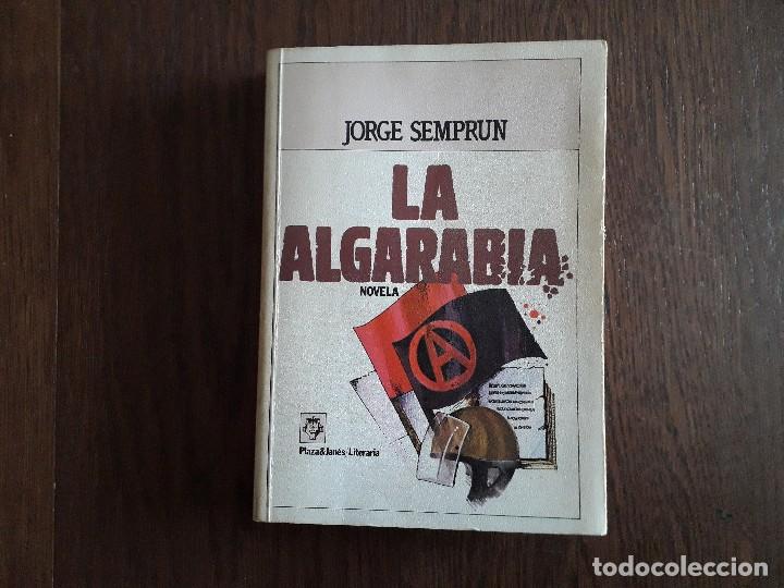 Libros de segunda mano: libro usado, La algarab&iacute;a, Jorge Sempr&uacute;n. Plaza & Jan&eacute;s. - Foto 1