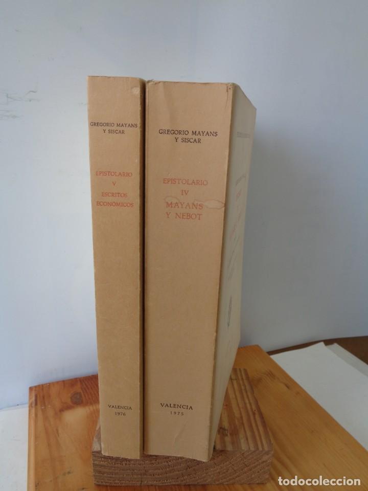 Libros de segunda mano: &iexcl;&iexcl;GREGORIO MAYANS Y SISCAR. EPISTOLARIO, IV Y V. !! - Foto 3