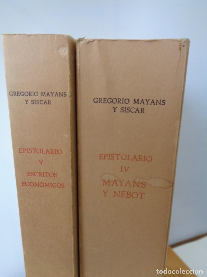 Libros de segunda mano: &iexcl;&iexcl;GREGORIO MAYANS Y SISCAR. EPISTOLARIO, IV Y V. !! - Foto 7