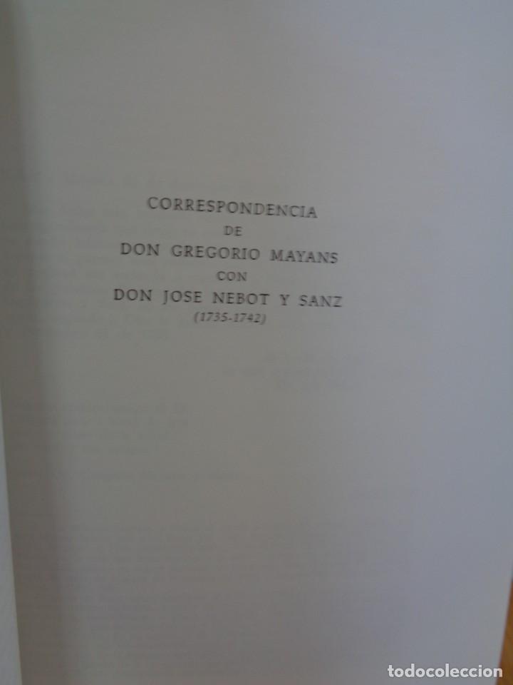 Libros de segunda mano: &iexcl;&iexcl;GREGORIO MAYANS Y SISCAR. EPISTOLARIO, IV Y V. !! - Foto 11