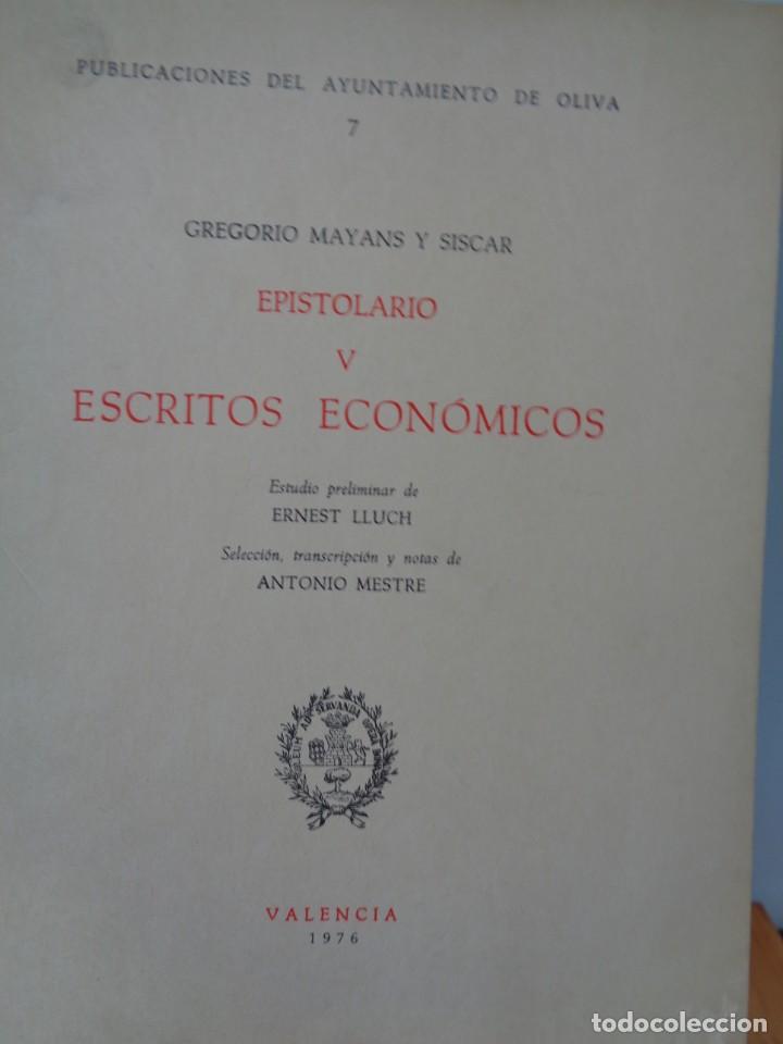 Libros de segunda mano: &iexcl;&iexcl;GREGORIO MAYANS Y SISCAR. EPISTOLARIO, IV Y V. !! - Foto 14