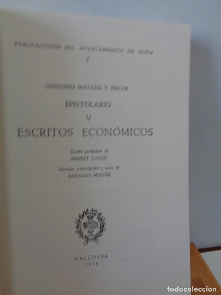 Libros de segunda mano: &iexcl;&iexcl;GREGORIO MAYANS Y SISCAR. EPISTOLARIO, IV Y V. !! - Foto 15
