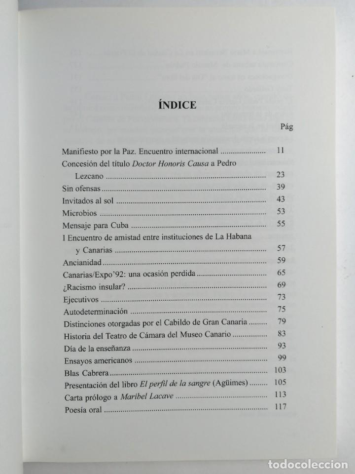 Libros de segunda mano: PEDRO LEZCANO. MIS ISLAS Y LOS D&Iacute;AS. 2003. - Foto 3